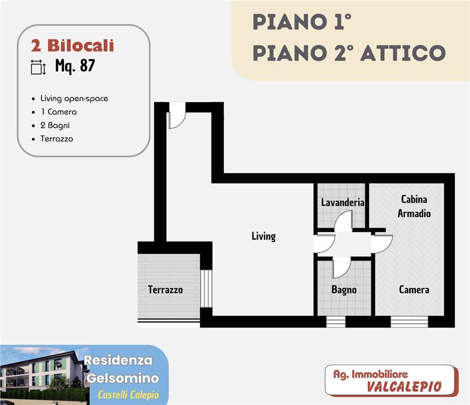 Venta Piso Castelli Calepio TAGLIUNO #CC339 n.4