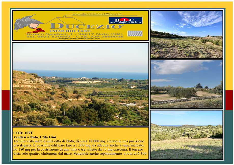 Vendita Terreno Noto #107T n.1