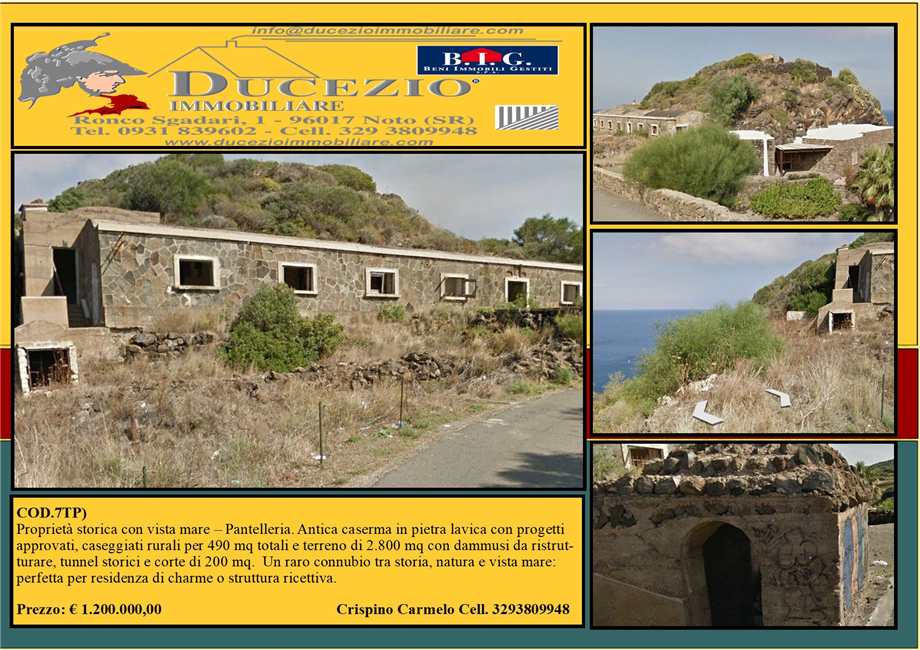 Vendita Rudere Trapani PANTELLERIA #1p n.1