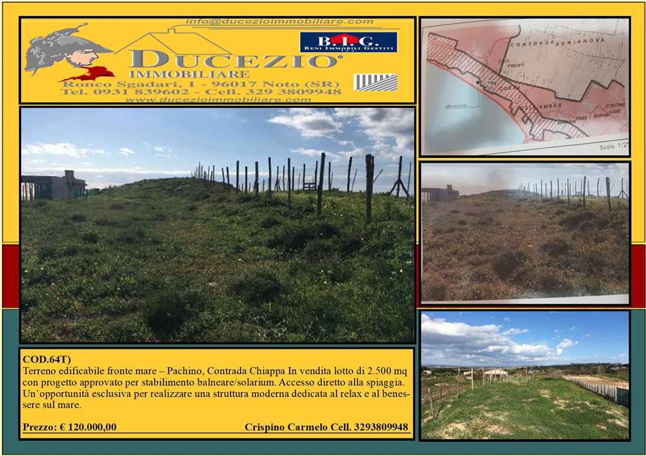 Vente Terrain Pachino #64T n.1