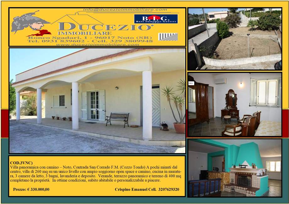 Venta Villa unifamiliar Noto SAN CORRADO DI FUORI #3VNC n.1