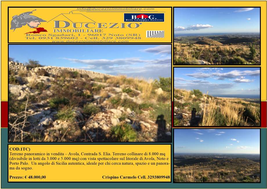 Venta Terreno Avola #1TC n.1