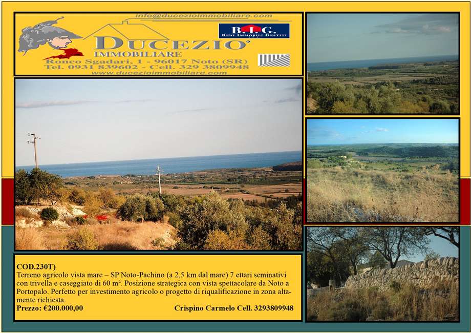 Vente Terrain Pachino #230T n.1
