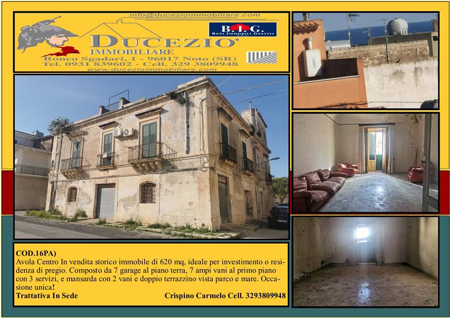 Venta Palacio histórico Avola #16PA n.1