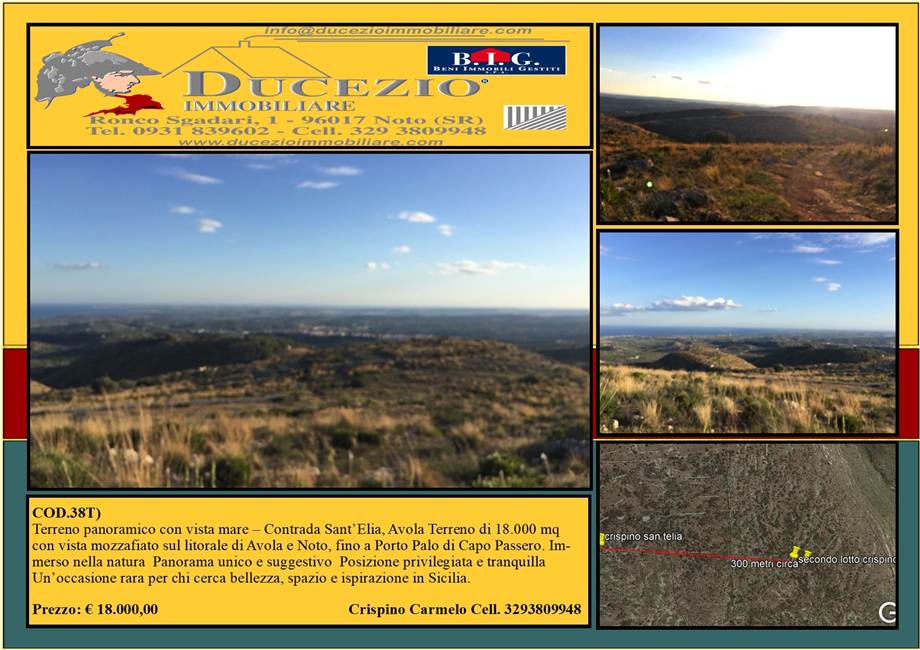 Vente Terrain Avola #38T n.1