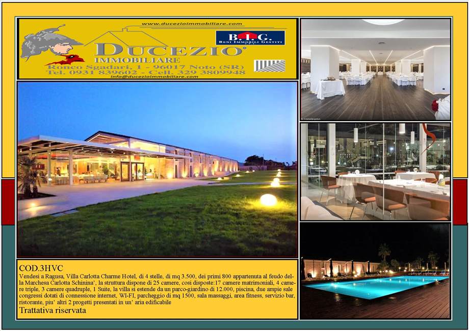 For sale Hotel/Apartment hotel Ragusa  #3HVC n.1