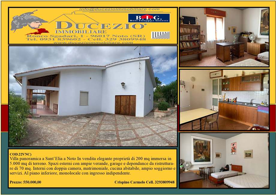 Vente Villa individuelle Noto #22VNC n.1
