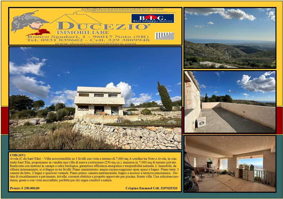 Vente Villa bifamiliale Noto SANT'ELIA #26V n.1