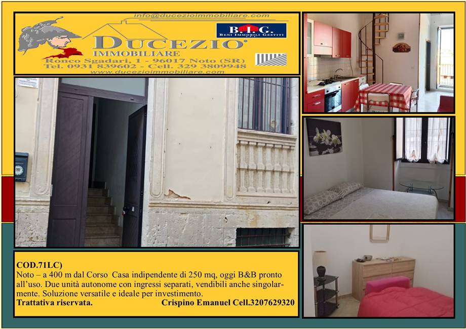 Affitto Bed & Breakfast Noto #71LC n.1