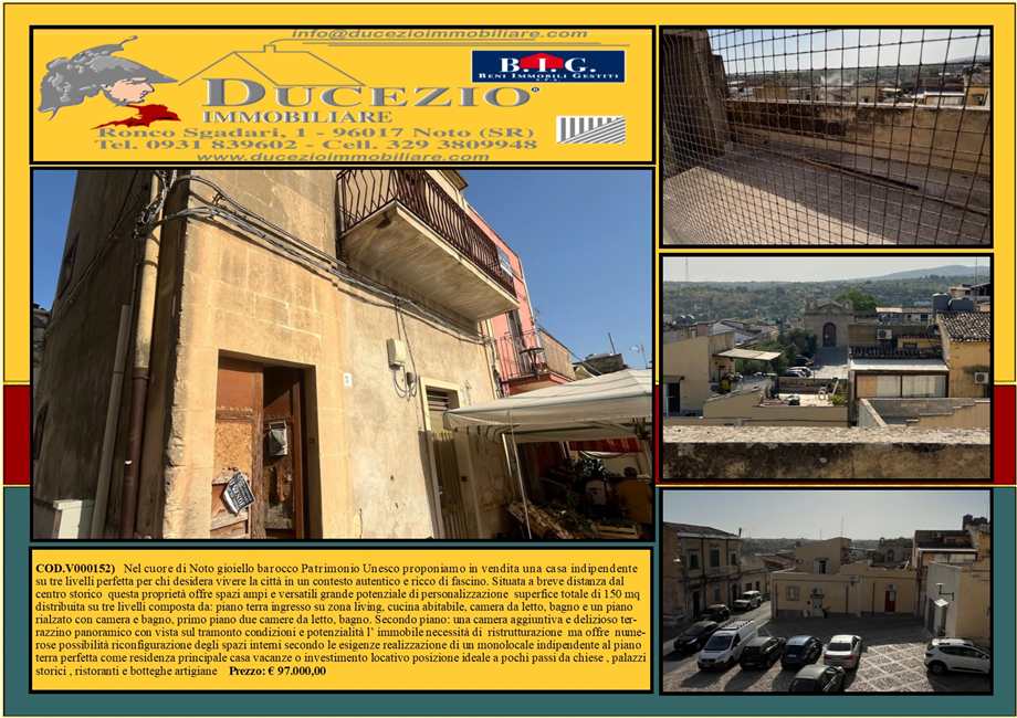 Casa indipendente Noto #V000152