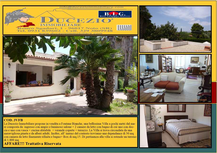 Villa indipendente Siracusa #3VFB