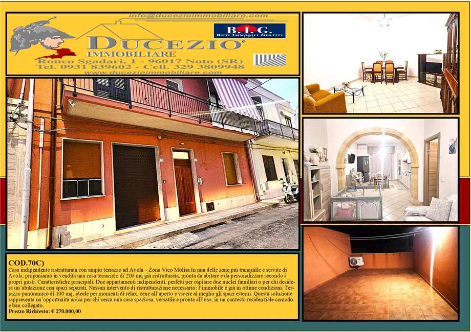 Vendita Casa bifamiliare Avola #70C n.1