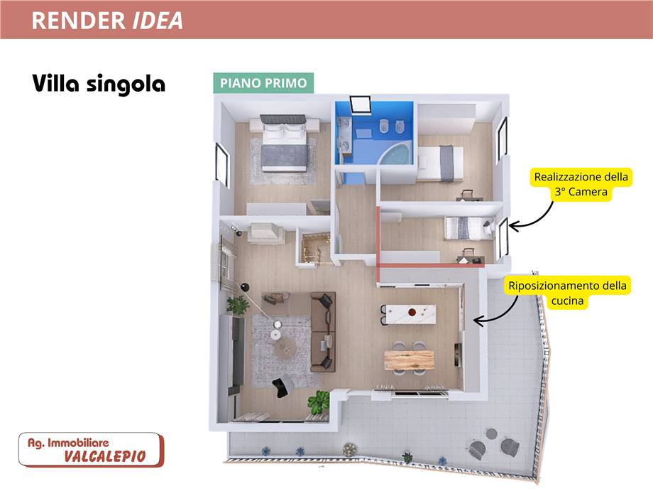 Vendita Villa/Casa singola Viadanica  #VIA13 n.17