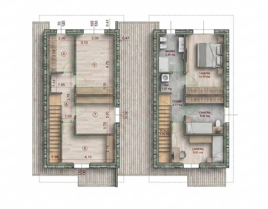 Venta Villa/Casa independiente Castelli Calepio QUINTANO #CC350 n.11