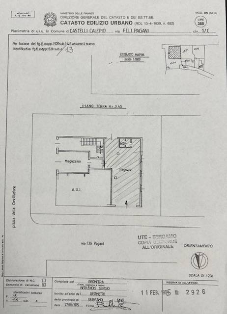 Alquiler Otras actividad comerciales Castelli Calepio CIVIDINO #CC352 n.2